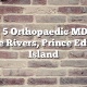 Top 5 Orthopaedic MDs in Three Rivers, Prince Edward Island