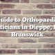 Guide to Orthopaedic Physicians in Dieppe, New Brunswick