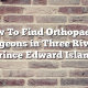 How To Find Orthopaedic Surgeons in Three Rivers, Prince Edward Island