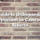 Guide to Orthopaedic Physicians in Camrose, Alberta