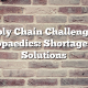Supply Chain Challenges in Orthopaedics: Shortages and Solutions